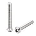 thumbnail image 1 of Unique Bargains Vis de Machine M6x40mm Tête Ronde Vis en Acier Inoxydable 304 Boulons 10 Pcs, 1 of 3