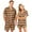Orange, variant on Dwelliawo Mens Cotton Pajama Sets Short Sleeve Sleepwear Button Down Loungewear Pjs with Pockets Black 2xL