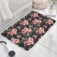 thumbnail image 3 of Pioneer Flower Floral Print Flannel Non Slip Door Rugs,Washable Door Mats Indoor,Decorative Door Mats,Dirt-Resistant and Absorbent Doormat for Entrance,Bedroom,Kitchen,Bathroom,23.5"x16", 3 of 5