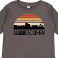 thumbnail image 4 of Inktastic Albuquerque New Mexico Skyline Boys or Girls Long Sleeve Toddler T-Shirt, 4 of 5