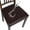 Black, variant on Waterproof PU Leather Seat Covers for Dining Chairs, 4 Pack Stretch Dining Room Chair Seat Covers, Kitchen Chair Seat Covers Protectors (Black)