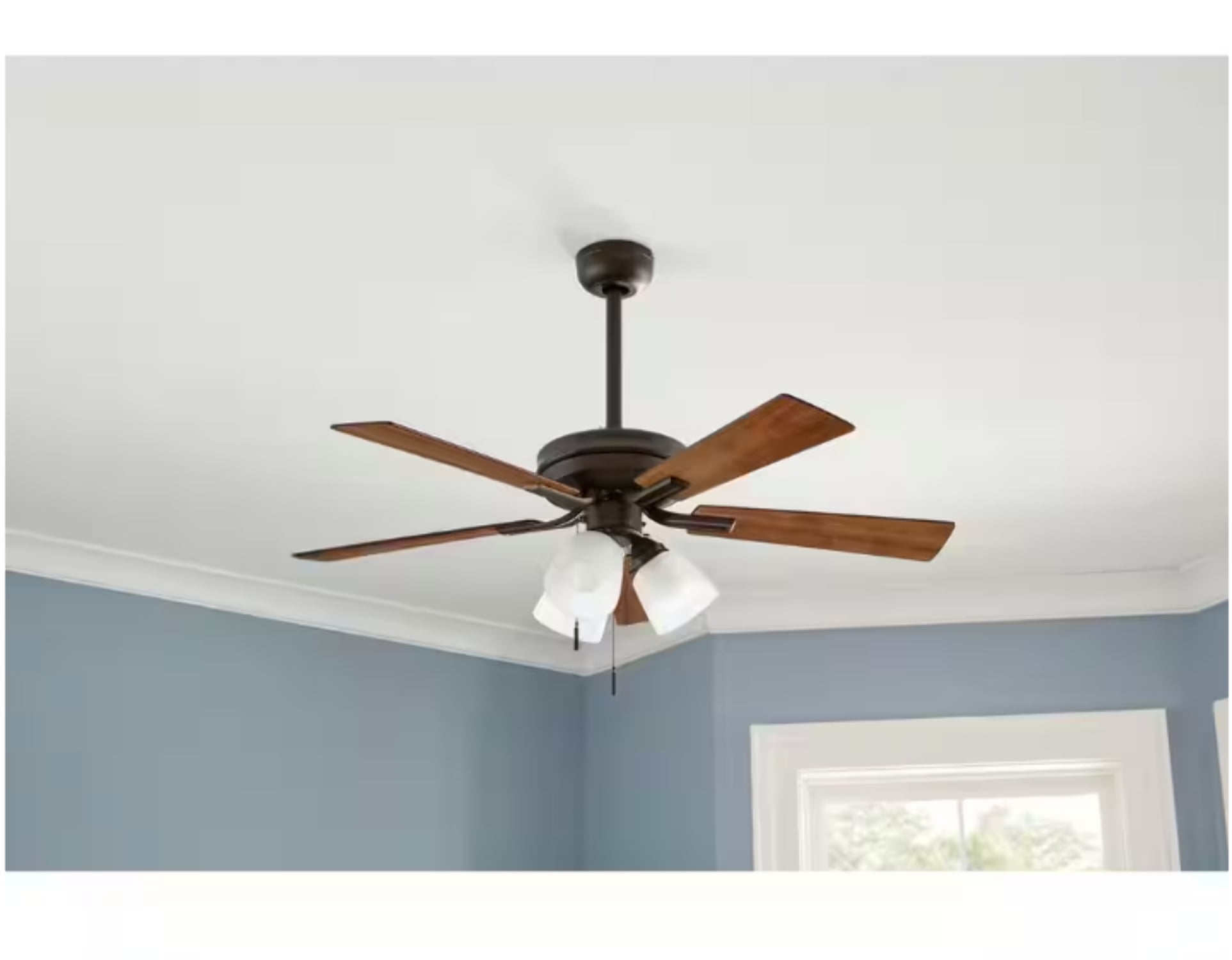 Hampton Bay Sinclair II 44 in. Indoor LED Ceiling Fan with Light