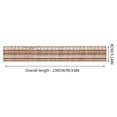 thumbnail image 3 of 90.55x3.14 inch Crown Molding Peel and Stick 3D Flexible Foam Wall Trim Self Adhesive Wallpaper Border Sticky Decorative Edging Baseboard Lines for Mirror Border Wall DIY Decor, 3 of 4