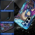 thumbnail image 5 of FKBRCL4U Compatible with Samsung Galaxy S24 FE Case Blue Purple Diamond Dragon Stained Glass Pattern for Girl Full Body Design Soft Silicone Drop Shock Scratch Protection, 5 of 7