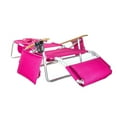 thumbnail image 6 of Ostrich Deluxe 3in1 Padded Sports Chair & Chaise Beach Lounger, Pink, 6 of 12