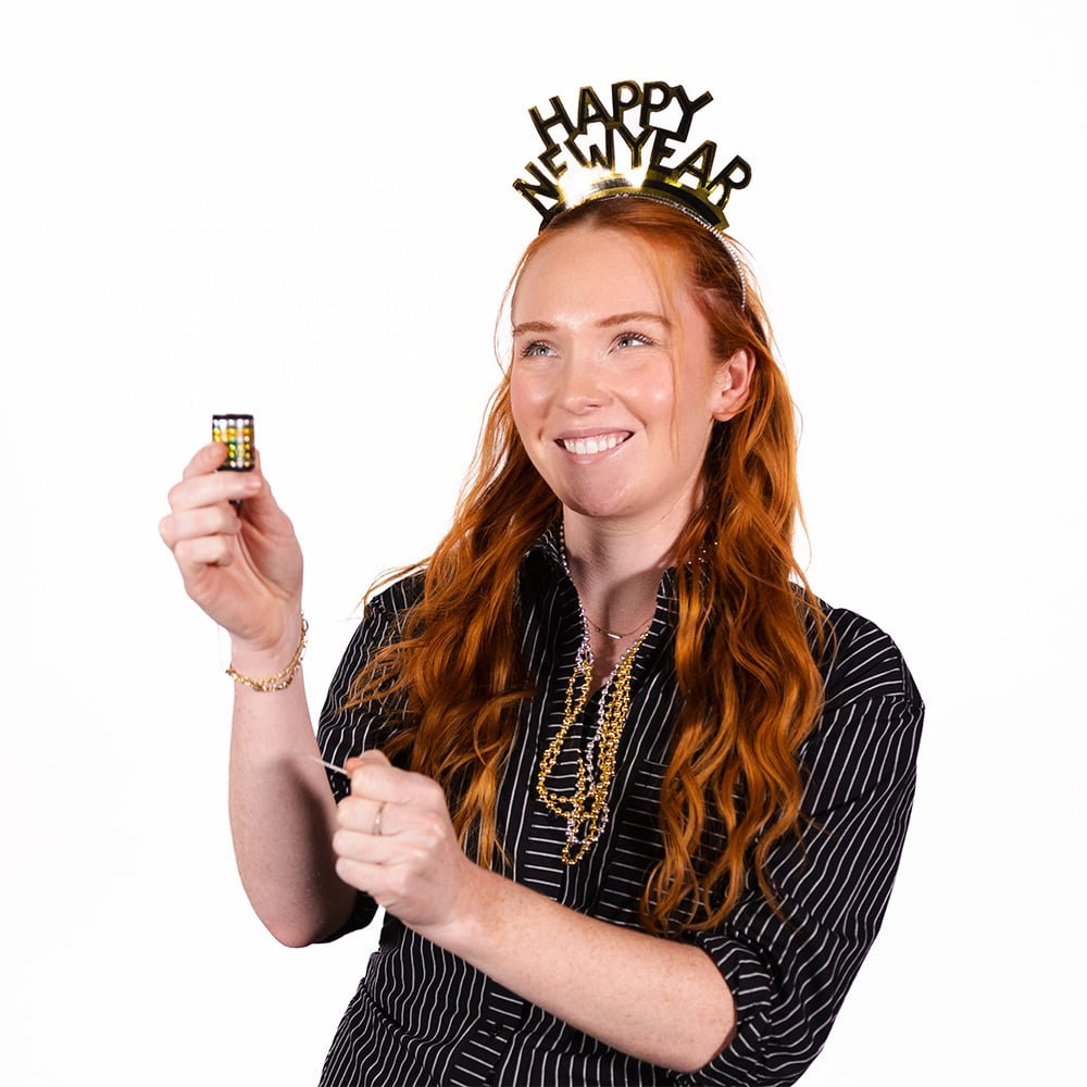 TNT Fireworks, New Year's Party Box, Party Poppers and Hats, Gold and Silver