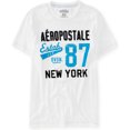 thumbnail image 1 of Aeropostale - Camiseta gráfica para hombre 87 New York, color blanco, extragrande Aeropostale Camiseta gráfica, 1 of 2