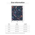 thumbnail image 5 of Sikiie Colorful Flowers Cozy Flannel Fleece Throw Blanket: Lightweight & Thick for All Seasons - Perfect for Women, Men, & Kids"80"x60", 5 of 6