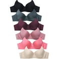 thumbnail image 1 of 247 Frenzy Women's Essentials Mamia PACK OF 6 Full Coverage Solid Bras, 1 of 2