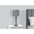 thumbnail image 3 of Lighting - Set of 2 - 24"h Table Lamps - USB Port - Nickel Metal - Gray Shade, 3 of 8