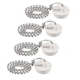 thumbnail image 1 of Uxcell 4Pcs Tapón de Drenaje de Goma con Cadena y Anillo Colgante, Tapón de Drenaje para Bañera Se Adapta a 1 pulgada, Tapón de Drenaje de Goma para Bañera, Cocina y Baño, Blanco, 1 of 6