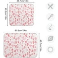 thumbnail image 3 of GZHJMY Line Love Dish Drying Mat for Kitchen Counter,Super Quick Absorbent Composite Sponge Dish Drying Pad,Heat Resistant Non-Slip Rack Tableware Mat (16x18Inch)for Dishes Coffee Machine Dish Rack, 3 of 7