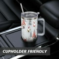 thumbnail image 7 of Christmas Gift 40 Oz Coffee Tumbler with Handle Stainless Steel Winter Snowflake Coffee Travel Mug Modern Cafe Tumblers for Holiday Accessories Camping Outdoor for Women Men Friend Dad, 7 of 7