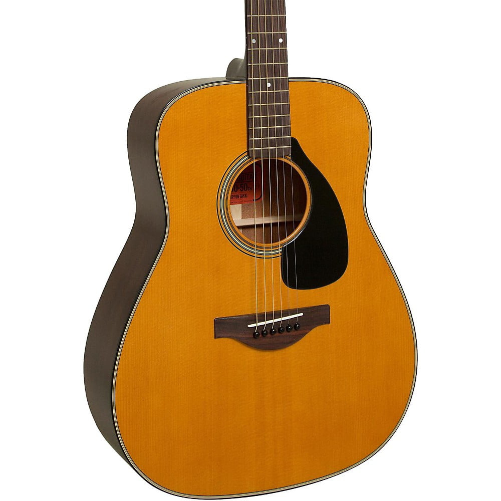 Yamaha 50th Anniversary FG180 Dreadnought Acoustic Guitar Natural