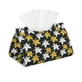 thumbnail image 2 of Lsque Lilies Flowers Printed Long Tissue Box Cover Holder, Facial Paper Organizer Dispenser,Triangle with Bottom Belt, PVC Leather Decorative Organizer, 2 of 9