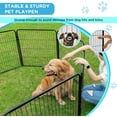 thumbnail image 3 of 4 Panel Dog Playpen 32 inch Height Portable Dog Pen for Dog Pet Puppy Heavy Duty Metal Exercise Barrier Dog Fence, 3 of 7