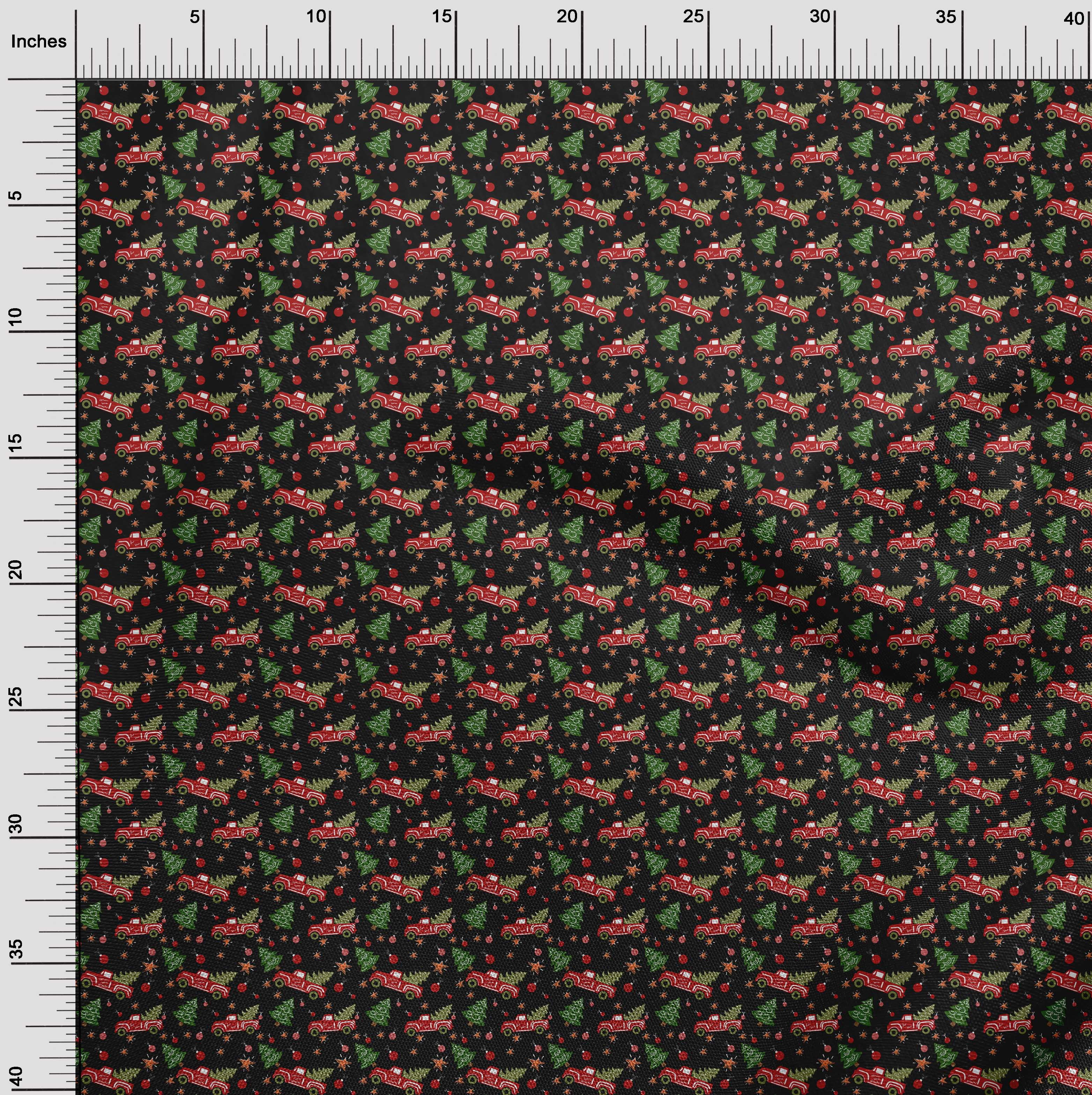 oneOone Cotton Poplin Maroon Fabric Christmas Sewing Fabric By The Yard Printed Diy Clothing Sewing Supplies 42 Inch Wide