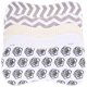 thumbnail image 3 of 5pcs Soft Cotton Muslin Burp Cloths – Super Absorbent & Quick Drying for Newborns with Sensitive Skin, 3 of 4