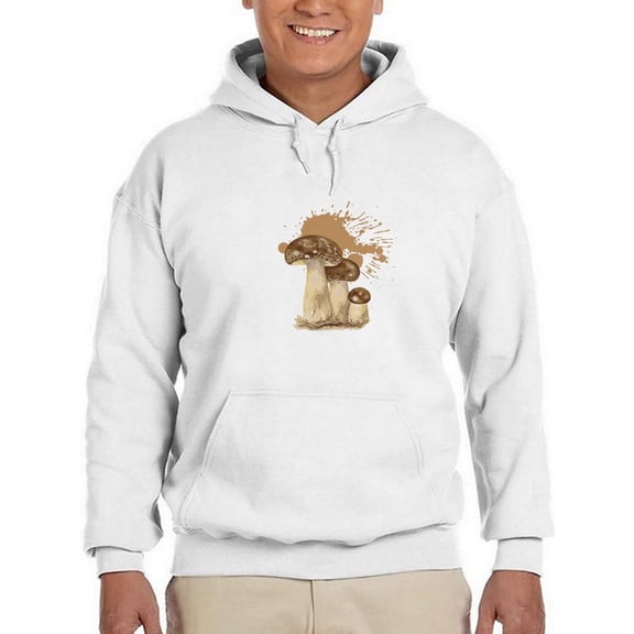 Mushrooms. Hoodie Men -SPIdeals Designs, Male 5X-Large
