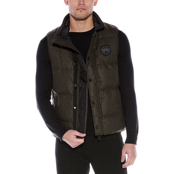 Canada Goose mens  Wool-Blend Down Puffer Vest, m, Green