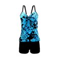 thumbnail image 3 of Gibobby Bañador de Bikini Bikini con tirantes para mujer, traje de baño sexy de playa dividido, conjunto de trajes de baño con estampado digital, conjunt(Azul,M), 3 of 5