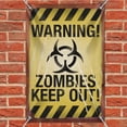 thumbnail image 2 of Warning Zombies Keep Out Home Business Office Sign, 2 of 4