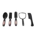 thumbnail image 4 of Juego de cepillos para el cabello Nikou 5 cepillos de paleta peine de masaje espejo soporte, 4 of 15