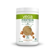 Vega Protein Made Simple, Caramel Toffee, 10 Servings (9.1oz)