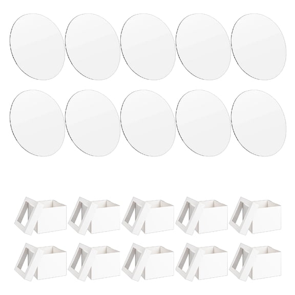 AOOOWER Pack of 10 Party Cakes Boxes Clear Cover 8 10 12inch Sizes Available Container