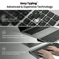 thumbnail image 5 of Wireless Keyboard and Mouse Combo, Cimetech Quiet Keyboard and Adjustable DPI Mouse Set, 2.4GHz USB Ultra Slim Silent Computer Keyboard and Mouse for Laptop, PC, Notebook, Desktop-Gray, 5 of 10