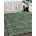 thumbnail image 2 of Ahgly Company Indoor Square Mid-Century Modern Pine Green Oriental Area Rugs, 4' Square, 2 of 6
