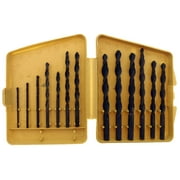 TOOL MART 13 Piece Set Of Twist Drill Bits In Sizes 1/16" Through 1/4", With Storage Case - TZ5000-YH
