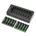 thumbnail image 1 of Pilas AA recargables Bevigor 2800 mAh, paquete de 10 con cargador, 1 of 8