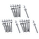 thumbnail image 1 of 3x Varillas de Tensión de Tambor de 6 Uds. de 2 Pulgadas con Arandelas para Piezas de Construcción de Tambor Snare Accs, 1 of 8