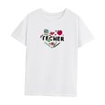 thumbnail image 3 of Camiseta para Mujer, Camiseta de Manga Corta, Camiseta Sencilla con Cuello Redondo para Uso Diario XL, 3 of 7