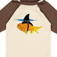 thumbnail image 4 of Inktastic Funny Goldfish with Shark Fin Boys or Girls Long Sleeve Baby Bodysuit, 4 of 5
