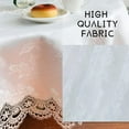 thumbnail image 4 of ZXNYH Table Cloths Rectangle 72 x 144 Inches Dandelion Lace Decoration Nice for Dinning Home Holiday Party Kitchen Easter Christmas Wedding Farmhouse Outdoor Washable Skin Friendly Tablecover, 4 of 5