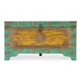 thumbnail image 3 of Butler Specialty Company Nador Wood Storage Trunk Coffee Table in Blue, 3 of 10