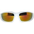 thumbnail image 4 of Motorcycle Sunglasses - White Frame / Red Mirror Lens, 4 of 6