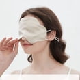 thumbnail image 2 of 2Pcs Silk Sleep Mask for Women & Men with Adjustable Strap - for Side Sleepers, 2 of 2