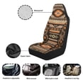 thumbnail image 6 of Yuyamidu Aztec Western Geometric Car Seat Covers Front Seats Only, Non-Slip Bucket Seat Cover Waterproof Universal Fit for Car Truck Van and SUV Comfortable, Brown, 6 of 7