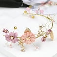 thumbnail image 5 of Wedding Headband Gold Leaves Flowers Bridal Headpieces Headwear Hair Accessory for Women Girls, 5 of 7