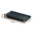 thumbnail image 3 of Under Desk Treadmill, Quiet Motor Treadmill, 16 Inch X 37 Inch Running Surface With Fixed 8° Incline, Shock Absorption Technology, Compact Vertical Storage, 220lbs Capacity, Carpet Friendly, 3 of 9
