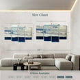thumbnail image 4 of Elephant Stock I Always Return To The Sea Wall Art - Horizontal Multi Panel Canvas - Living Room Wall Decor - Abstract Multi Panel - Blue And Gray Decor By Julie Weaverling - 84" x 54", 4 of 8