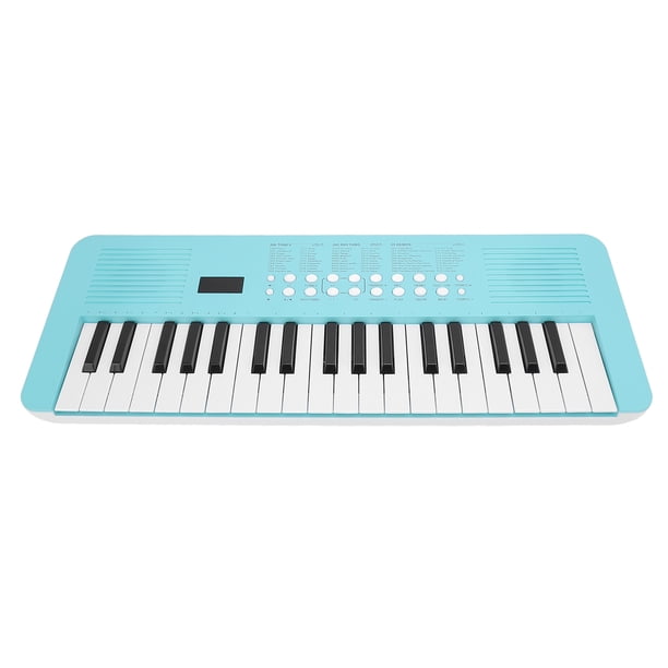 Teclado Electrónico De 37 Teclas, 200 Tonos, 200 Ritmos, 35 Demos, Piano Electrónico Compacto Y Portátil Con Micrófono Y Cable USB Para Principiantes Y Jugadores Experimentados