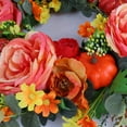 thumbnail image 7 of Fall Peony and Pumpkin Wreath - Year Round Wreath, Artificial Fall Wreath, Autumn Front Door Wreath Thanksgiving Wreath for Home Farmhouse Decor and Festival Celebration, 7 of 7