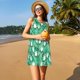 thumbnail image 3 of Fotbe Sheep Zzz Vestido de Verano sin Mangas para Mujer – Vestido Midi Línea A, Estilo Camiseta Floral, Vestido Playero Casual y Fluido, 3 of 7