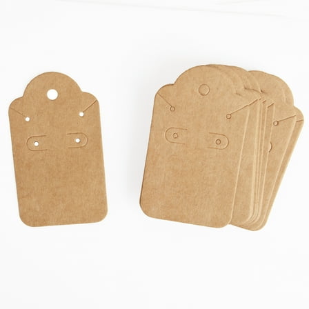 Cousin DIY Brown Craft Earring/Necklace Display Cards, 1.75x3 in, 50 Piece, Paper - Model 69995789