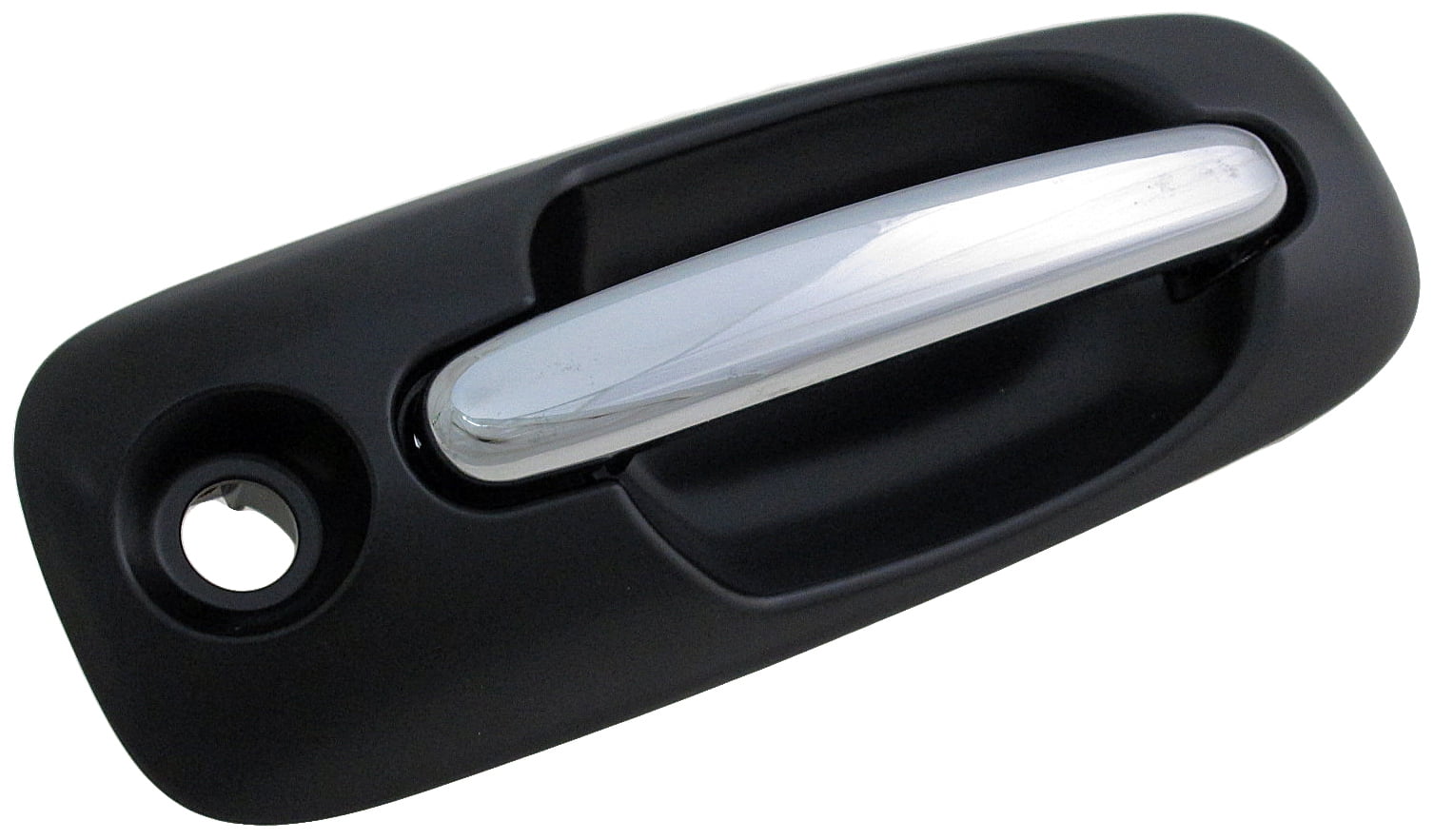 Dorman 93608 Front Passenger Side Exterior Door Handle for Specific Chrysler / Dodge Models, Chrome Lever and Black Housing