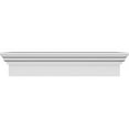 thumbnail image 2 of Ekena Millwork 48 Pouces Largeur Inférieure x 54 1/4 Pouces Largeur Supérieure x 9"H x 1"P Tête Croisée, 2 of 4